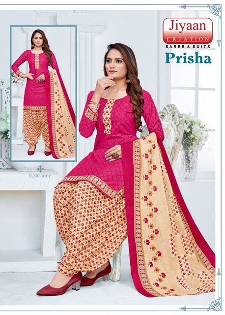 Jiyaan Prisha 1 Casual Wear Wholesale Dress Material Collection